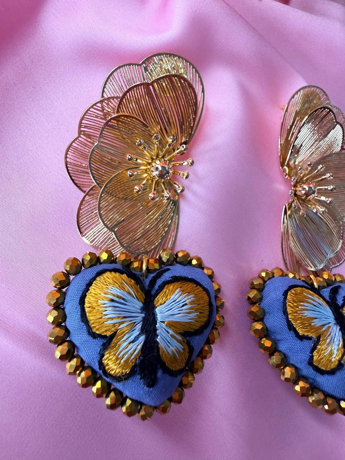 Mariposa /mezclilla