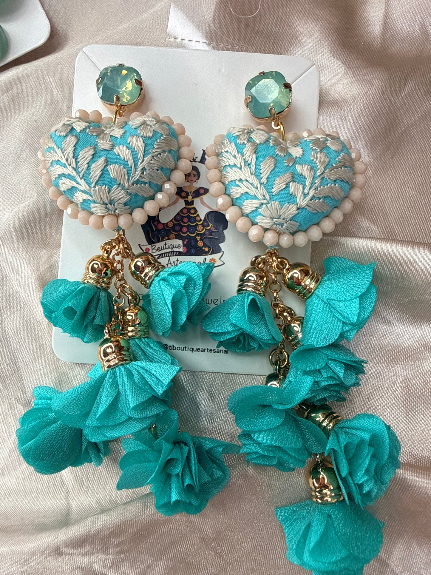 Azul /rosa /flor