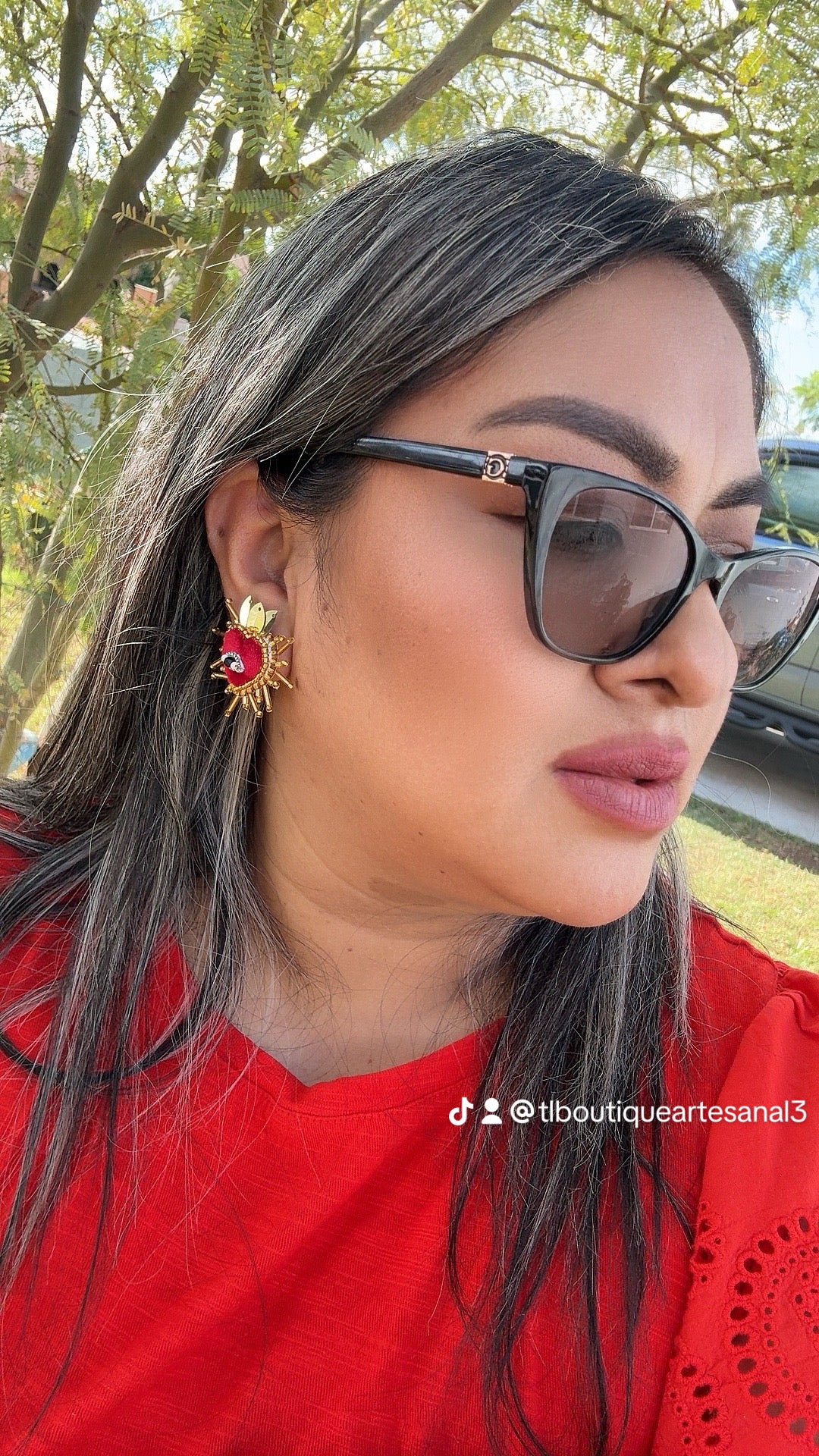 Aretes minis / milagritos / aretes artesanales /aretes minis ojo