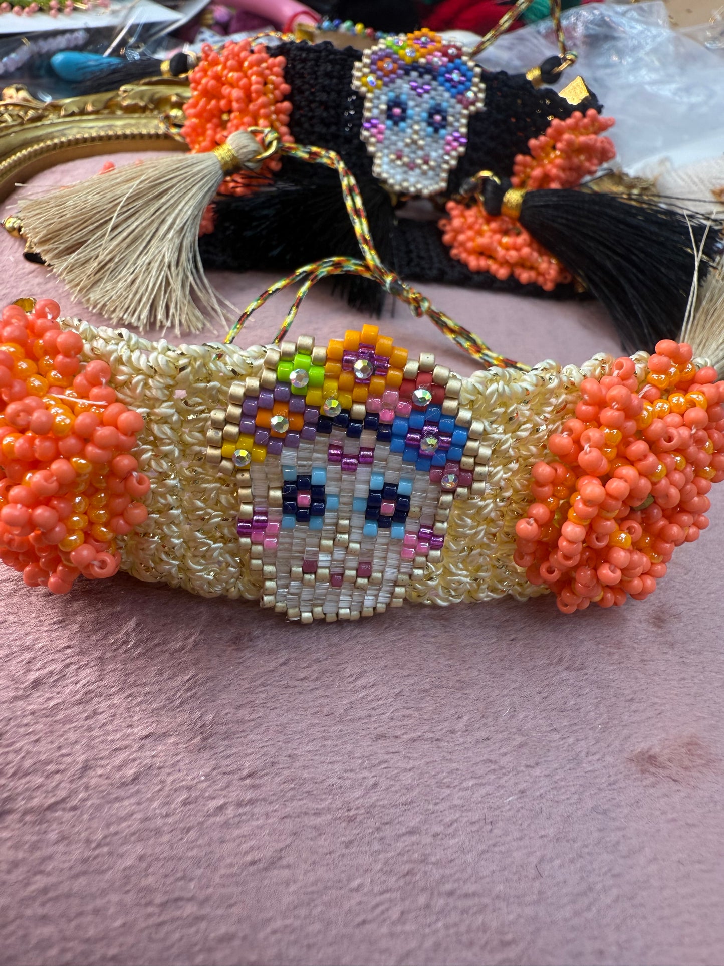 Pulceras tejidas /miyuki/ Dia de muertos
