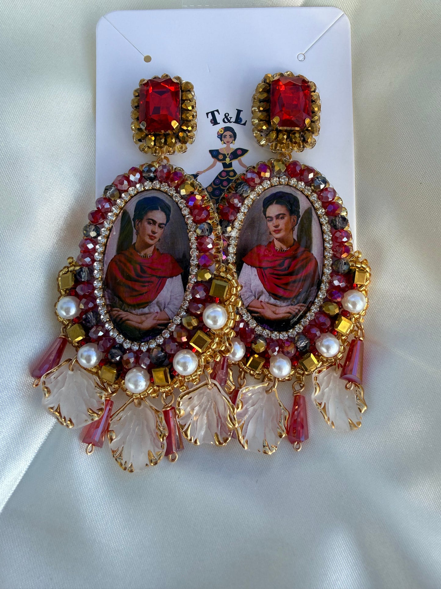 Frida kahlo aretes artesanales