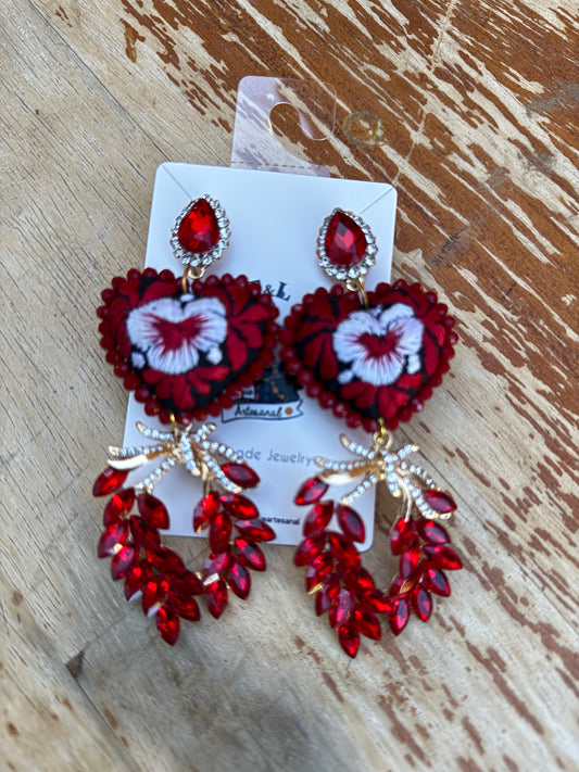 San antnino /cristales /rojo