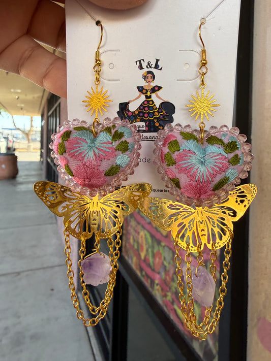 5 rositas :mariposa/amatista