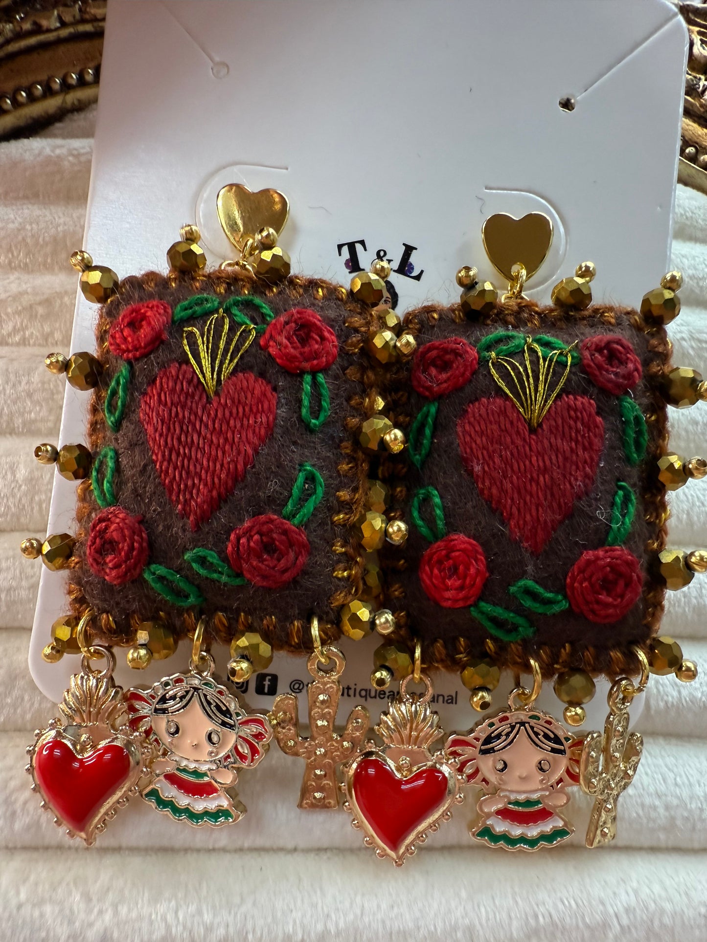 Aretes escapularios /milagritos /dijes mex