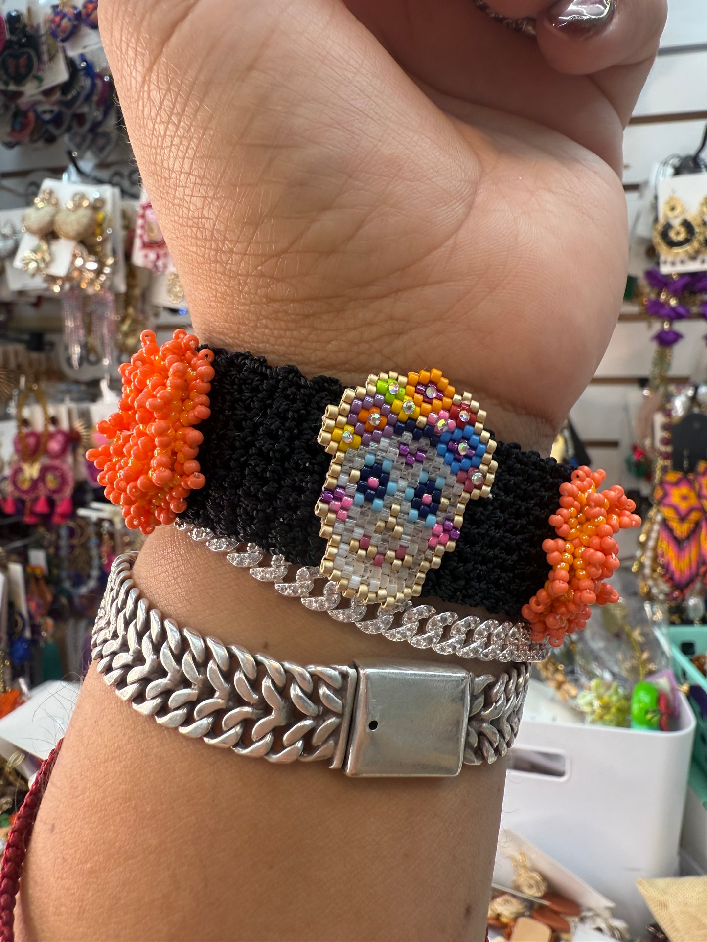 Pulceras tejidas /miyuki/ Dia de muertos