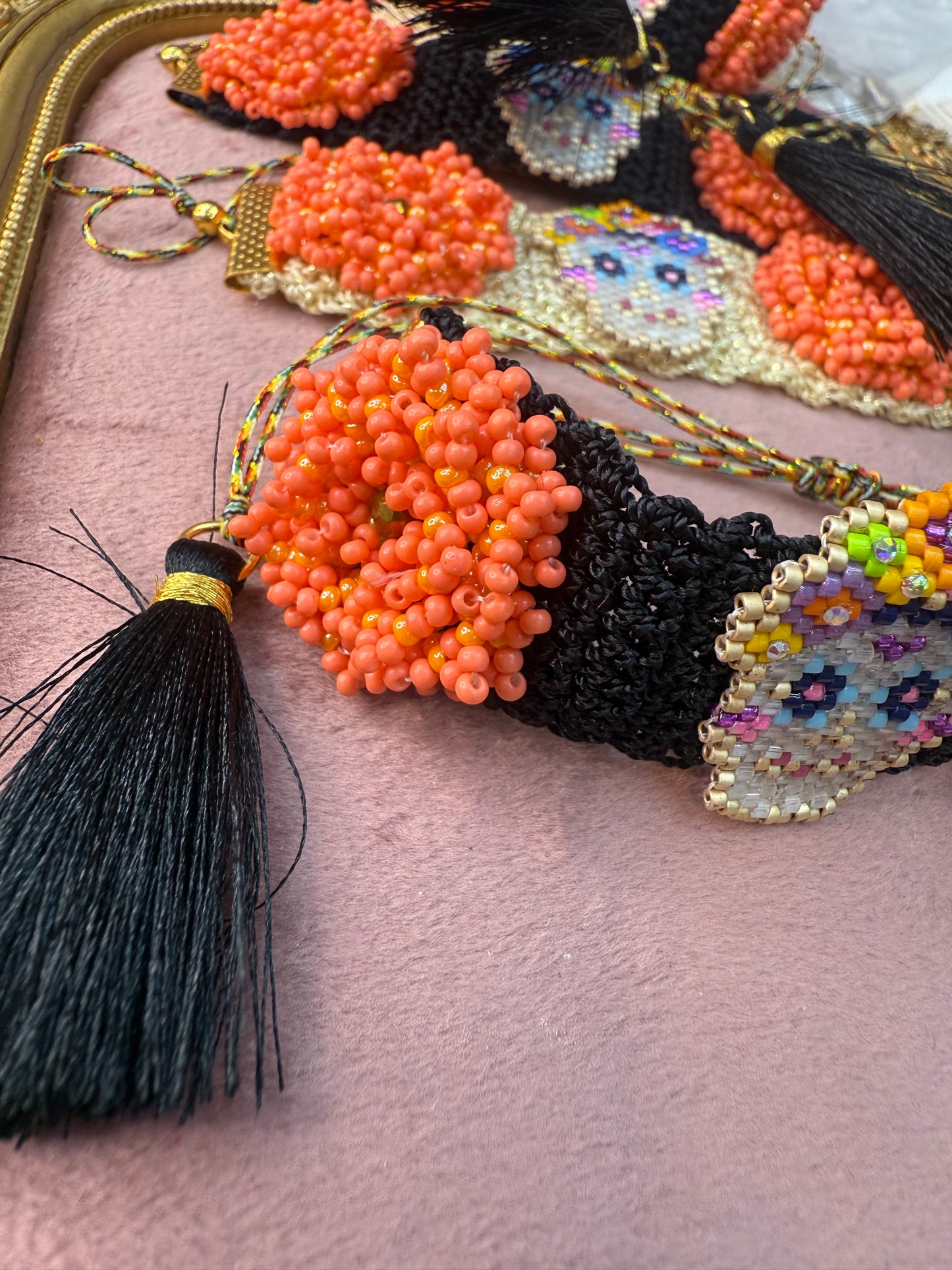 Pulceras tejidas /miyuki/ Dia de muertos