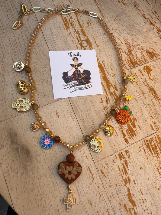 Collar /Barro/corazon
