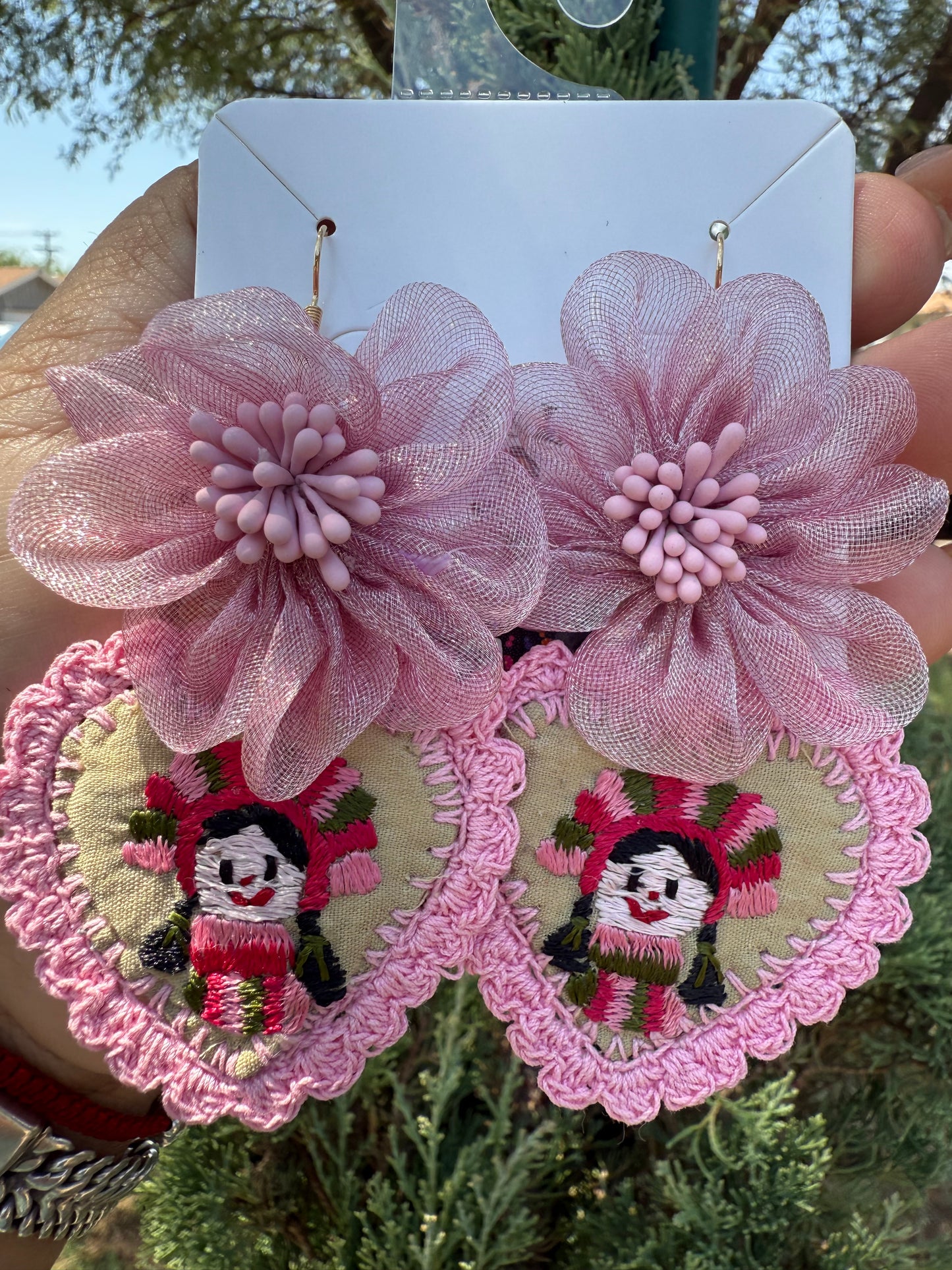 Aretes /lele/rosa