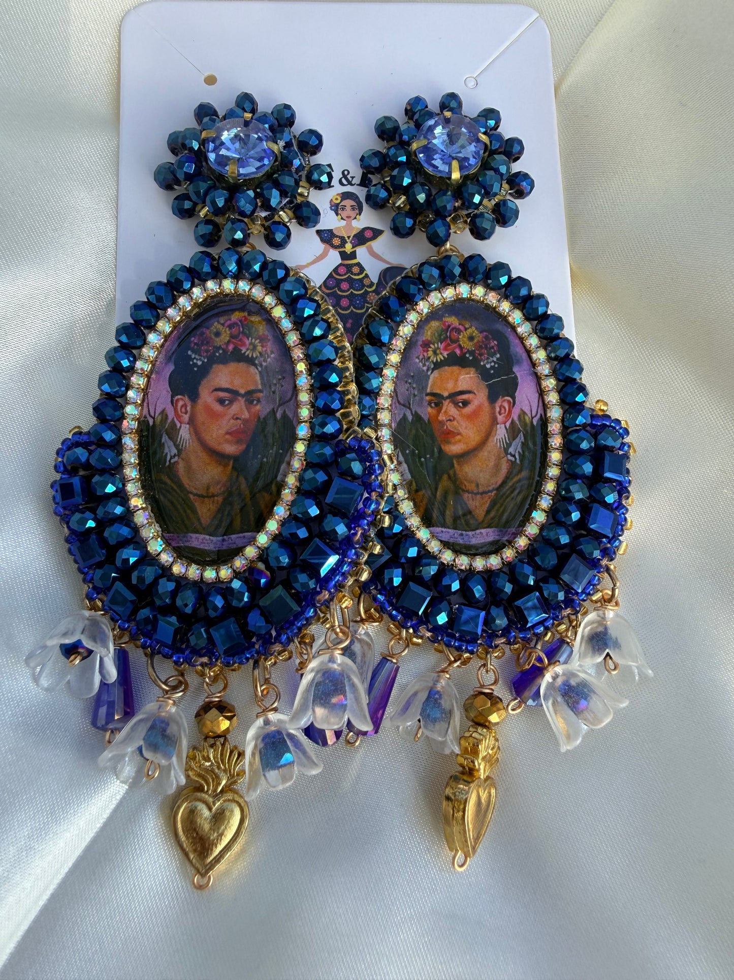 Frida kahlo aretes artesanales