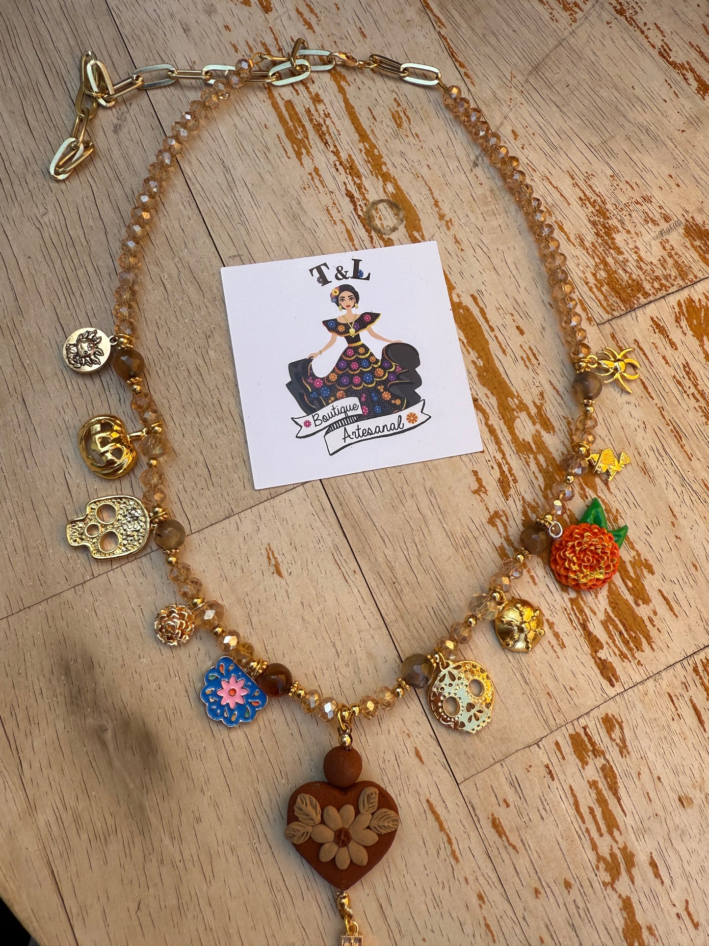 Collar /Barro/corazon