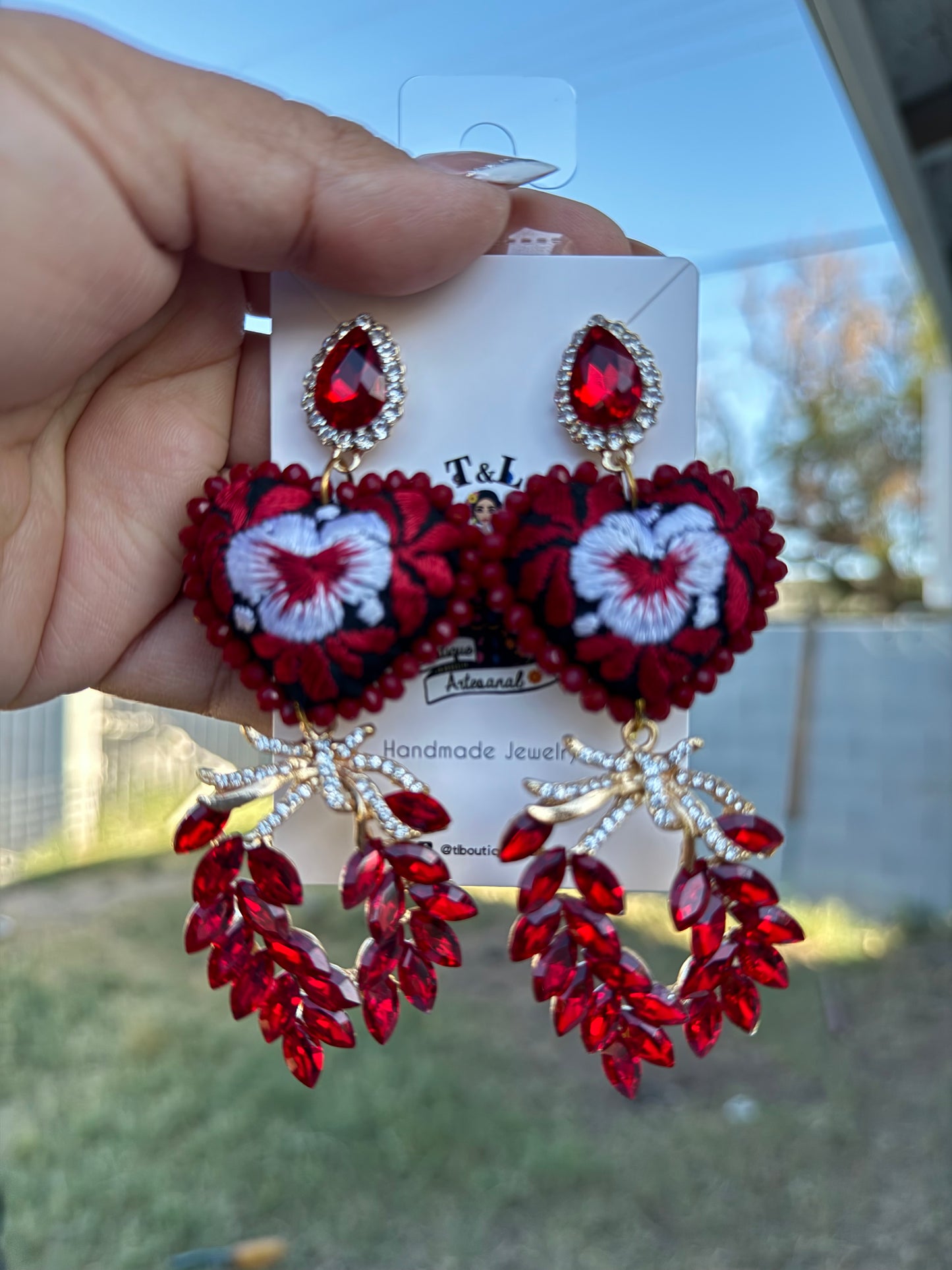 San antnino /cristales /rojo