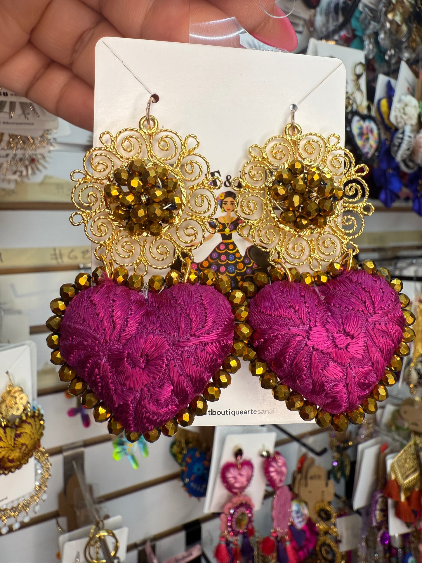 Aretes san antonino / caracol mediano