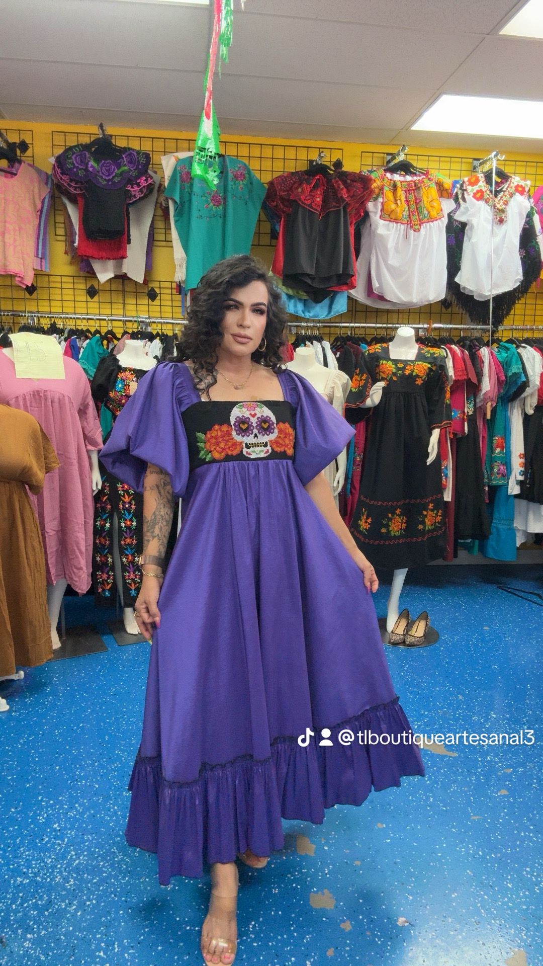 VESTIDO/CATRINA/ NEGRO