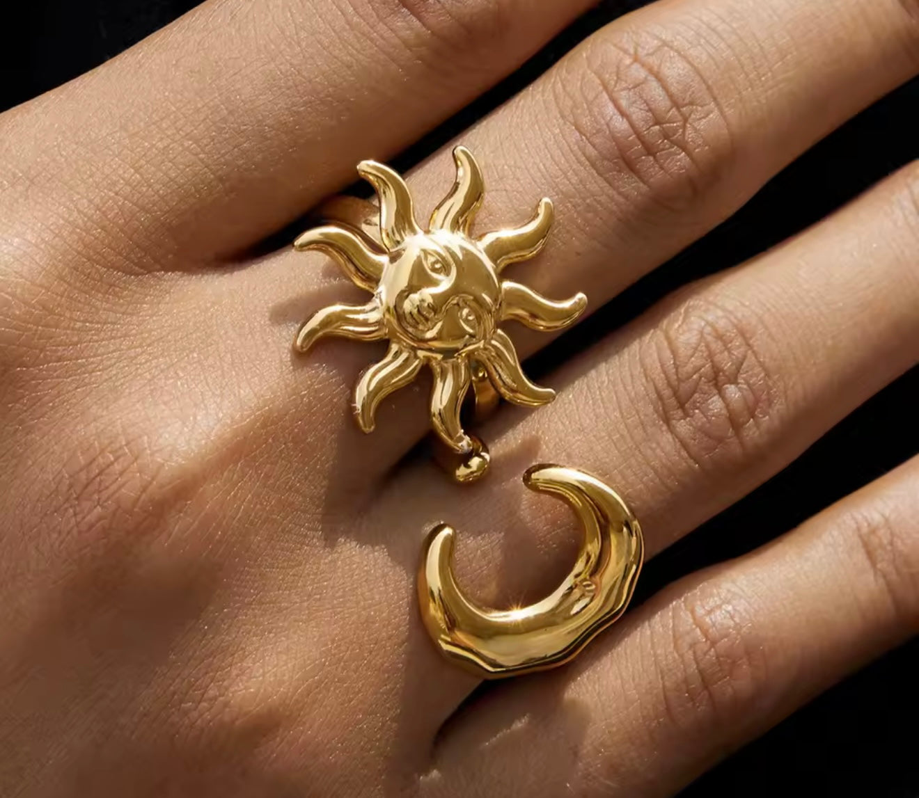 Anillo ajustable sol /Luna