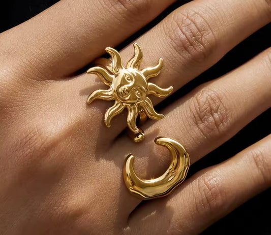 Anillo ajustable sol /Luna
